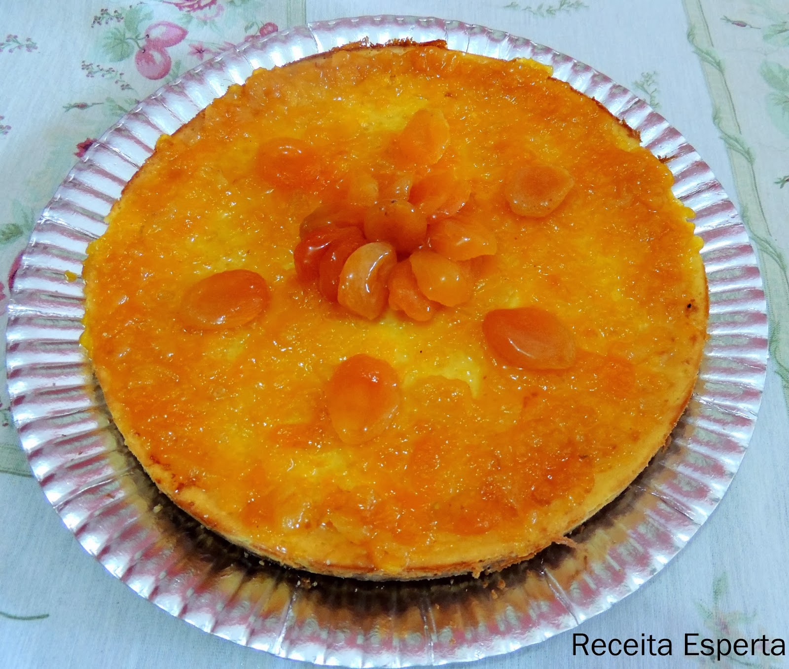 CHEESE CAKE COM CALDA DE DAMASCO Priscila Schulz RECEITA ESPERTA