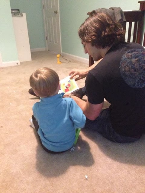 my brother reading to my son how to keep children connected with long distance family members