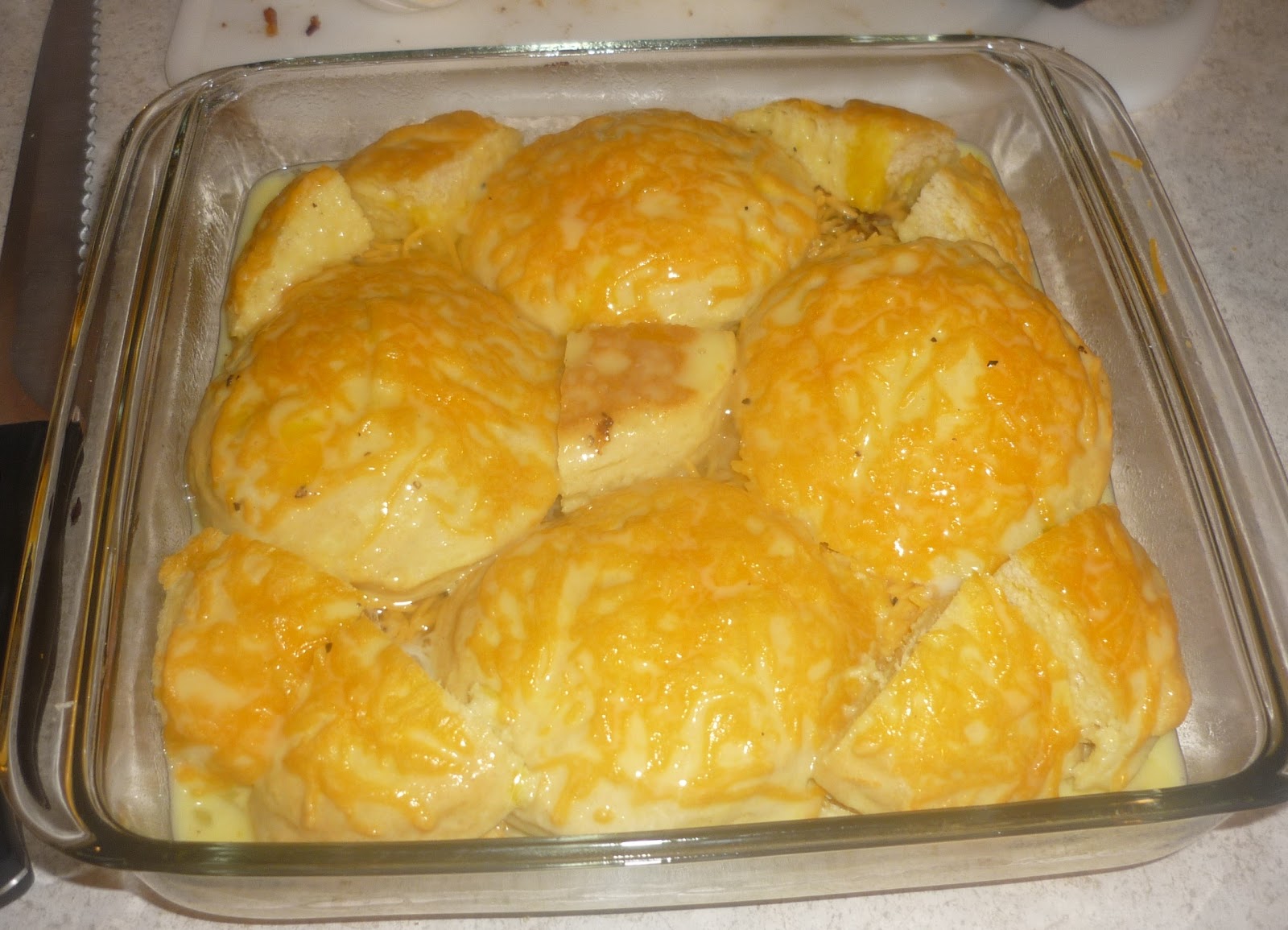 Twenty Froggies Bacon, Egg, & Cheese Biscuit Casserole