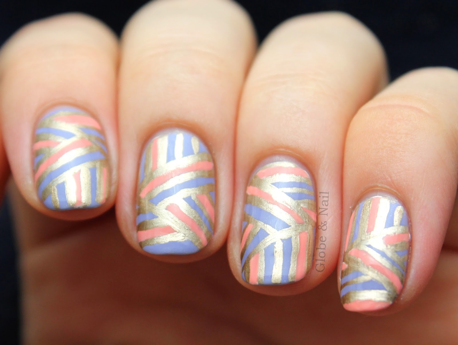 Globe & Nail Triangular Geometrics & Round Nails