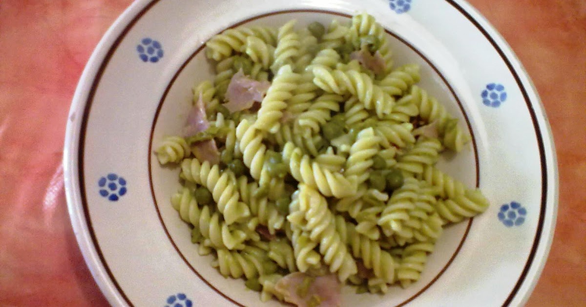 Pasta con piselli, Philadelphia e prosciutto Pomodori verdi fritti