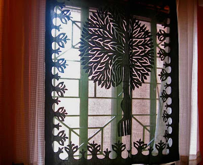 tree of life on curtain