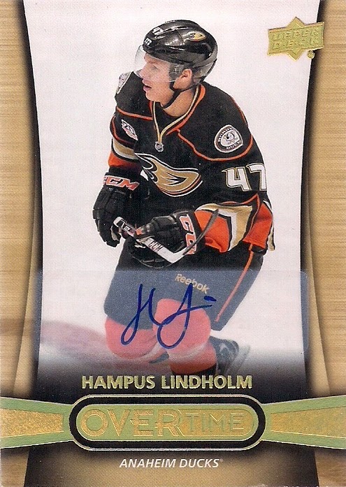 Hampus Lindholm: '13-'14 Upper Deck Overtime Hockey Rookie Auto.