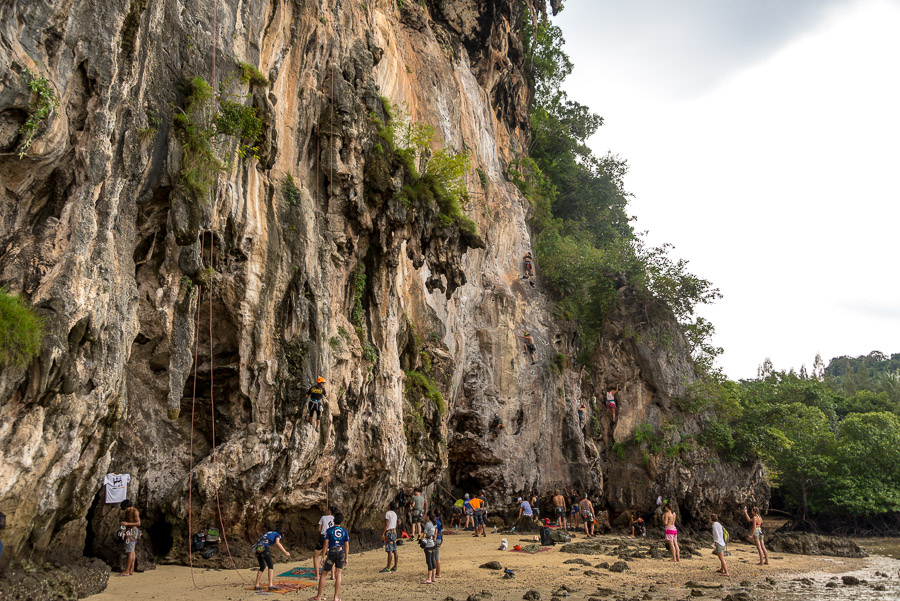 Railay. Rock climbing