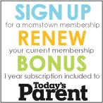 Bonus Today's Parent Subscription!