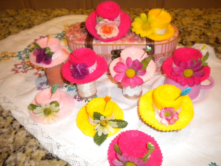 Spring Hat Pincushions