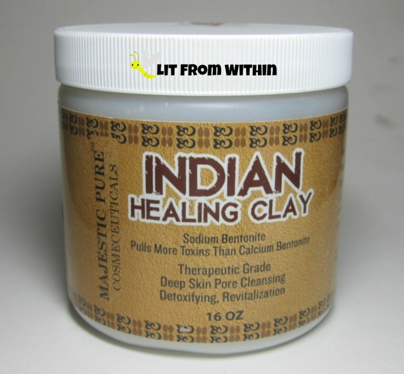  MAJESTIC PURE Bentonite Clay - Indian Healing Clay - Deep Pore  Cleansing Mask - Clay Mask for Face, Hair, Acne, Detoxify and Skin Care -  Sodium Bentonite Powder - Facial