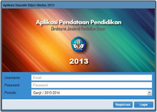 Aplikasi Pendataan Pendidikan Dasar Dapodikdas 2013/2014