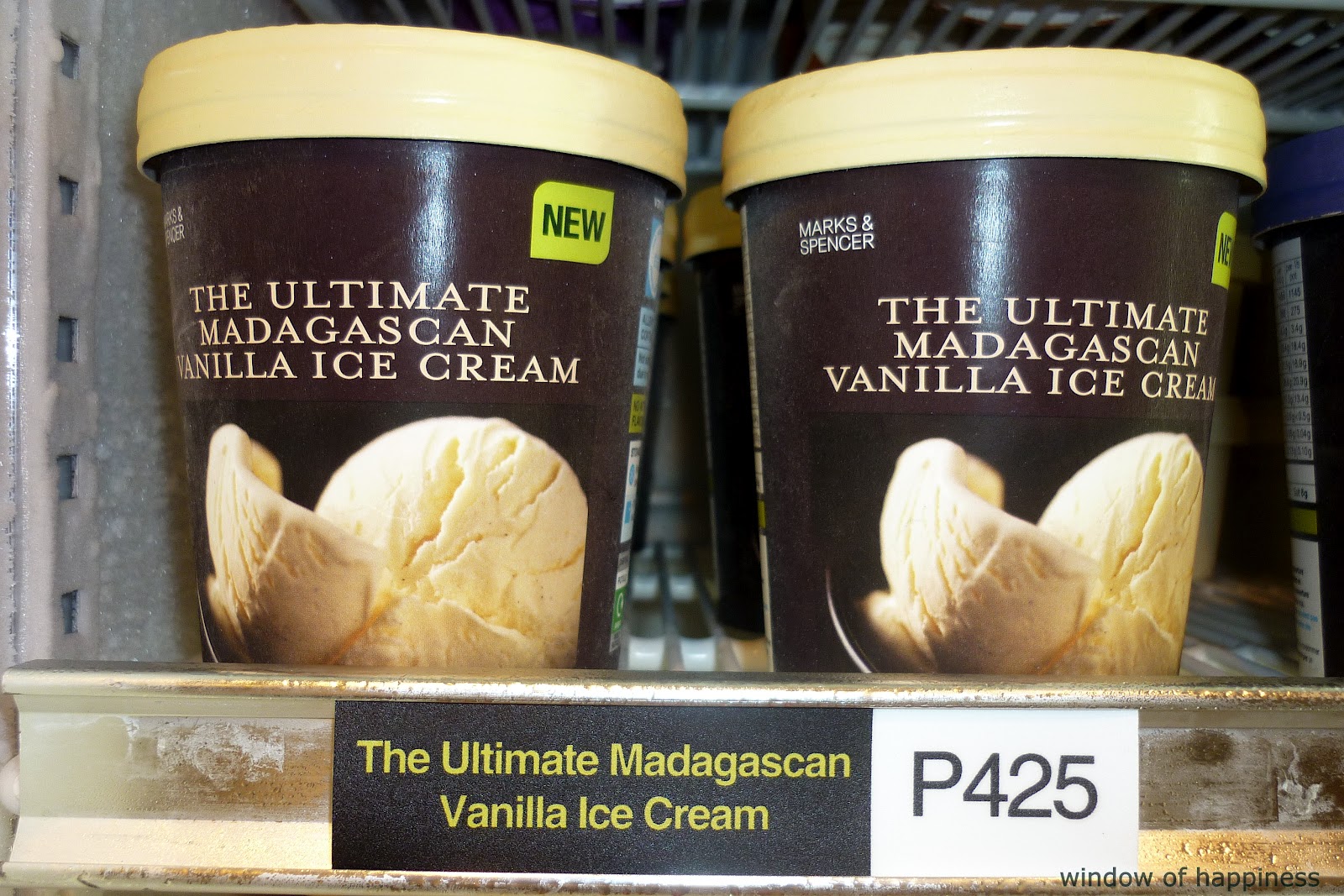 Window of Happiness Marks and Spencer Ice Cream