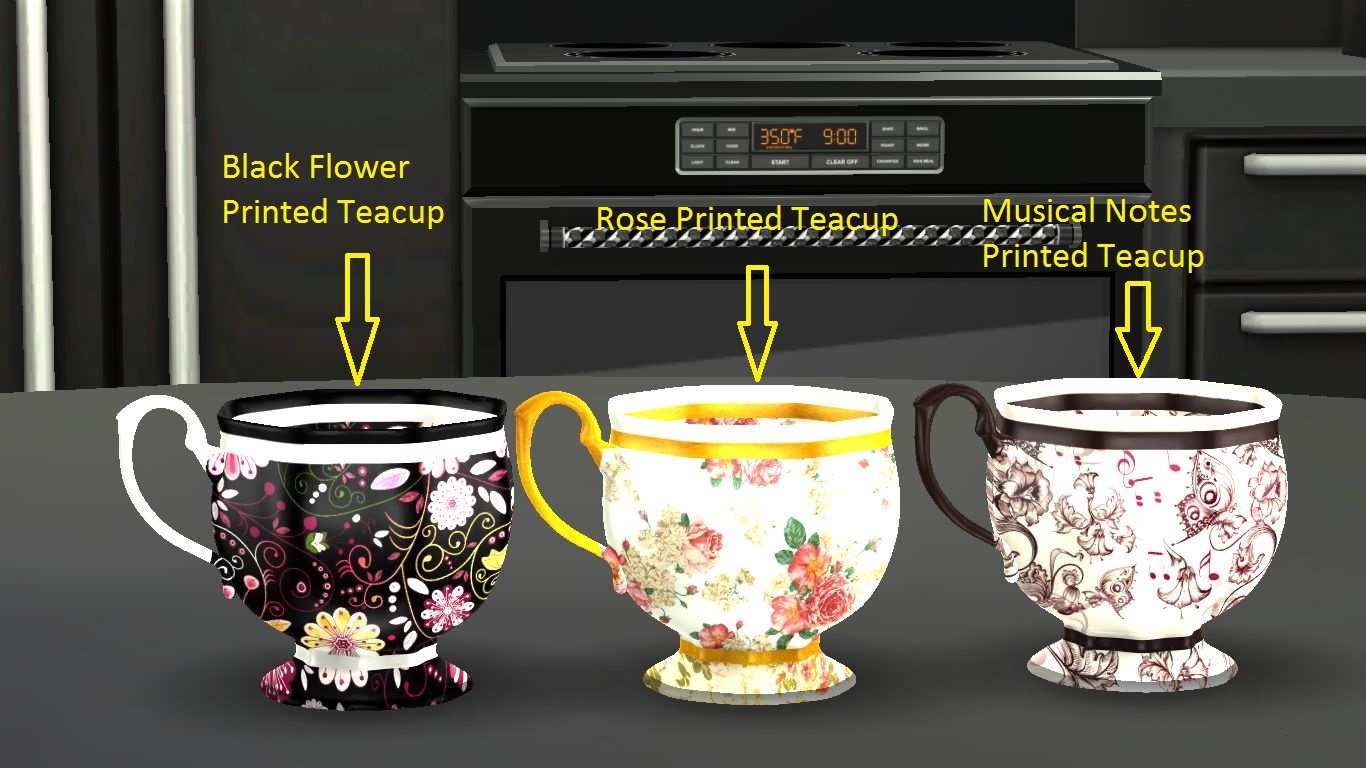 Sims 4 Custom Content Download Classic Themed Functional Tea Set