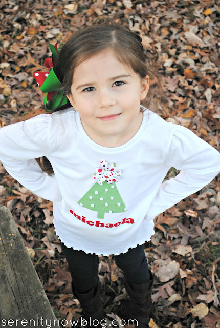 DIY Christmas Tree Shirt (Silhouette Craft), from Serenity Now
