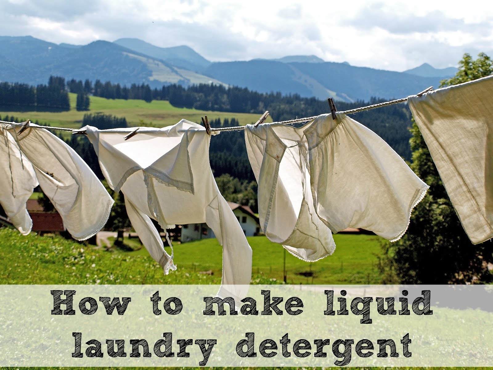 How to make laundry soap