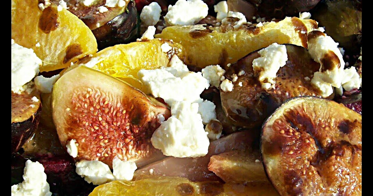 red or green? Roasted Fig, Beet & Orange Salad with Maple Syrup and