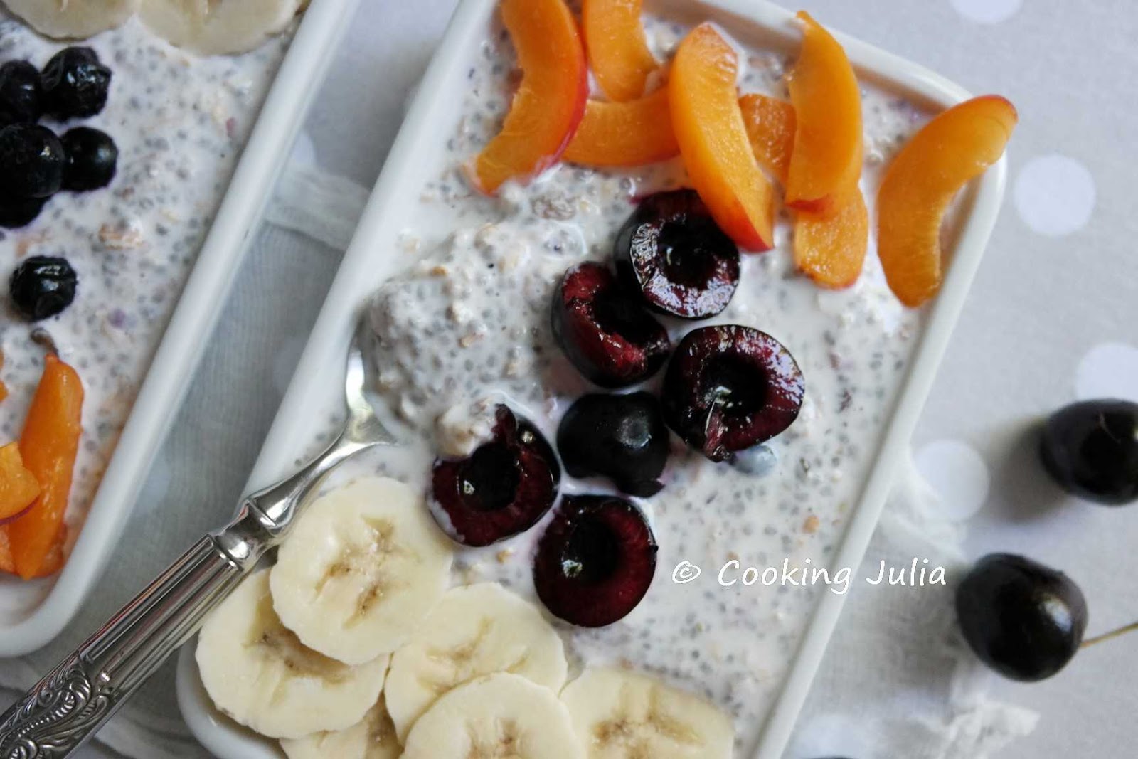 COOKING JULIA OVERNIGHT PORRIDGE AU MUESLI, CHIA ET FRUITS