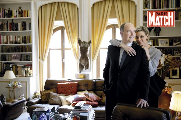 Prince Albert and Princess Charlene of Monaco featured in the latest issue of Paris Match