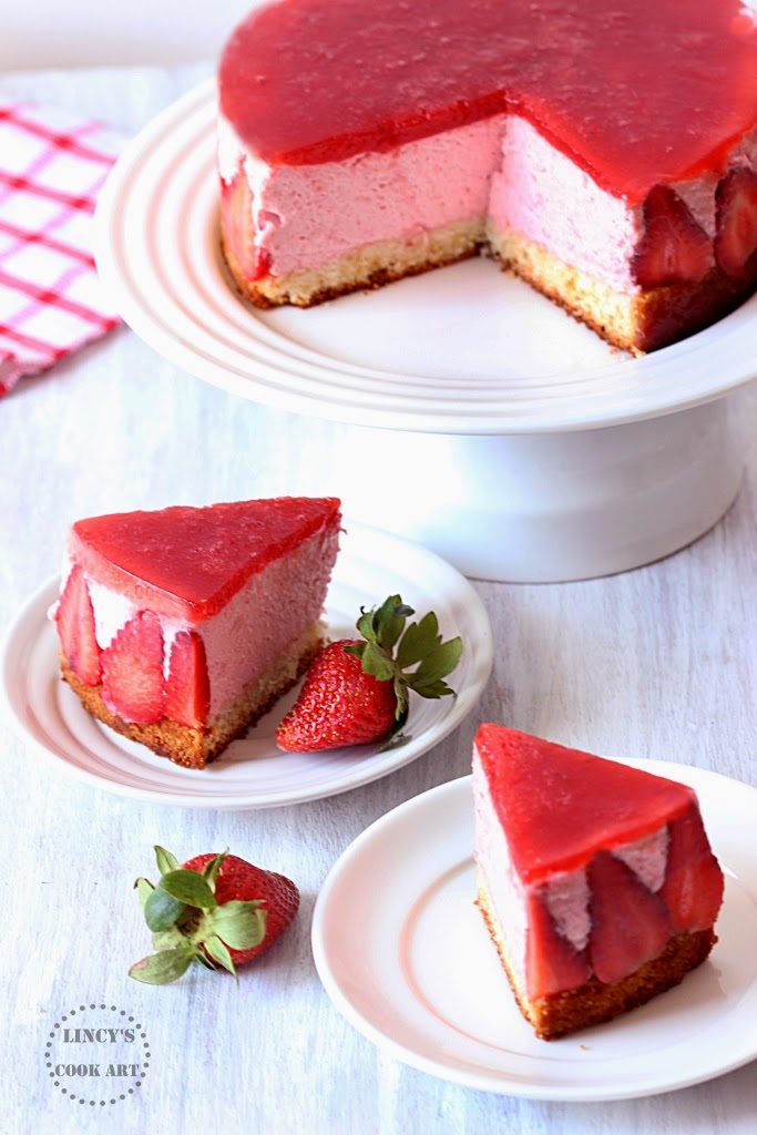 Strawberry Mousse Cake Lincy's Cook Art