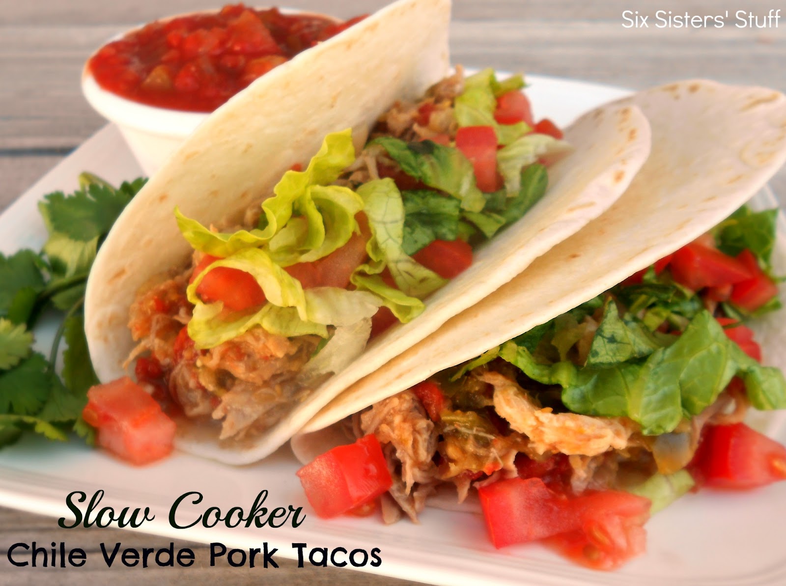 Slow Cooker Chili Verde Pork Roast Recipe Six Sisters' Stuff