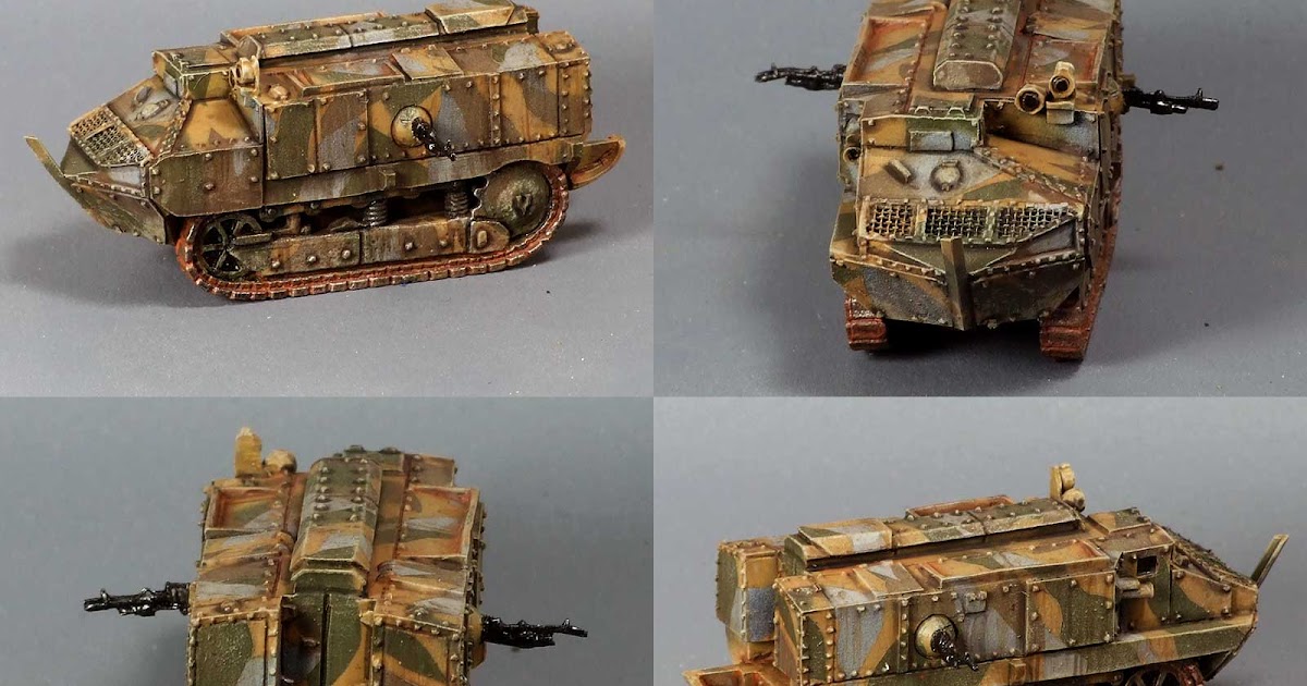 French 1:100 Schneider Ca.1 Tank Model Kit