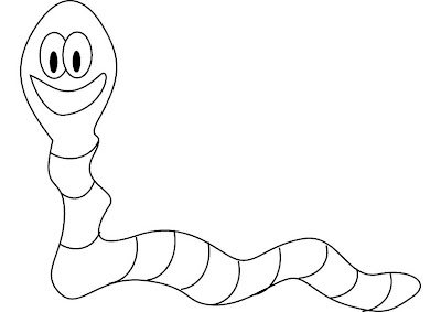 Worms Coloring Pages Printable