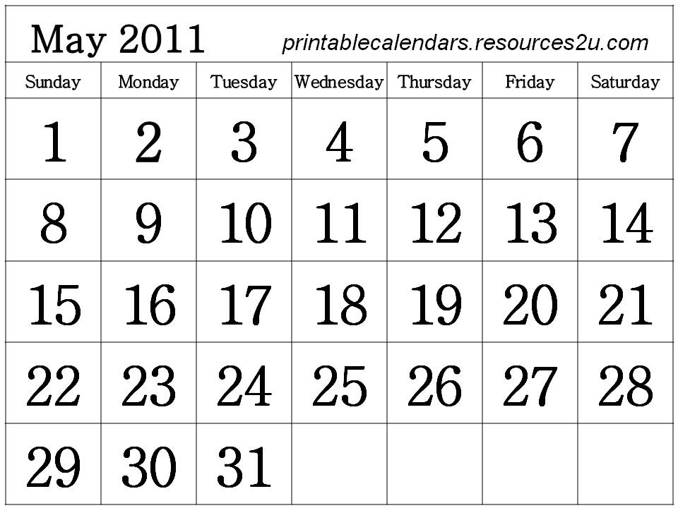 2011 calendar printable monthly. august 2011 Printable Monthly