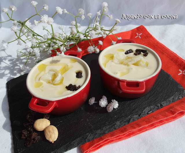 Mazamorra Cordobesa Con Bacalao Ahumado Y Pasas
