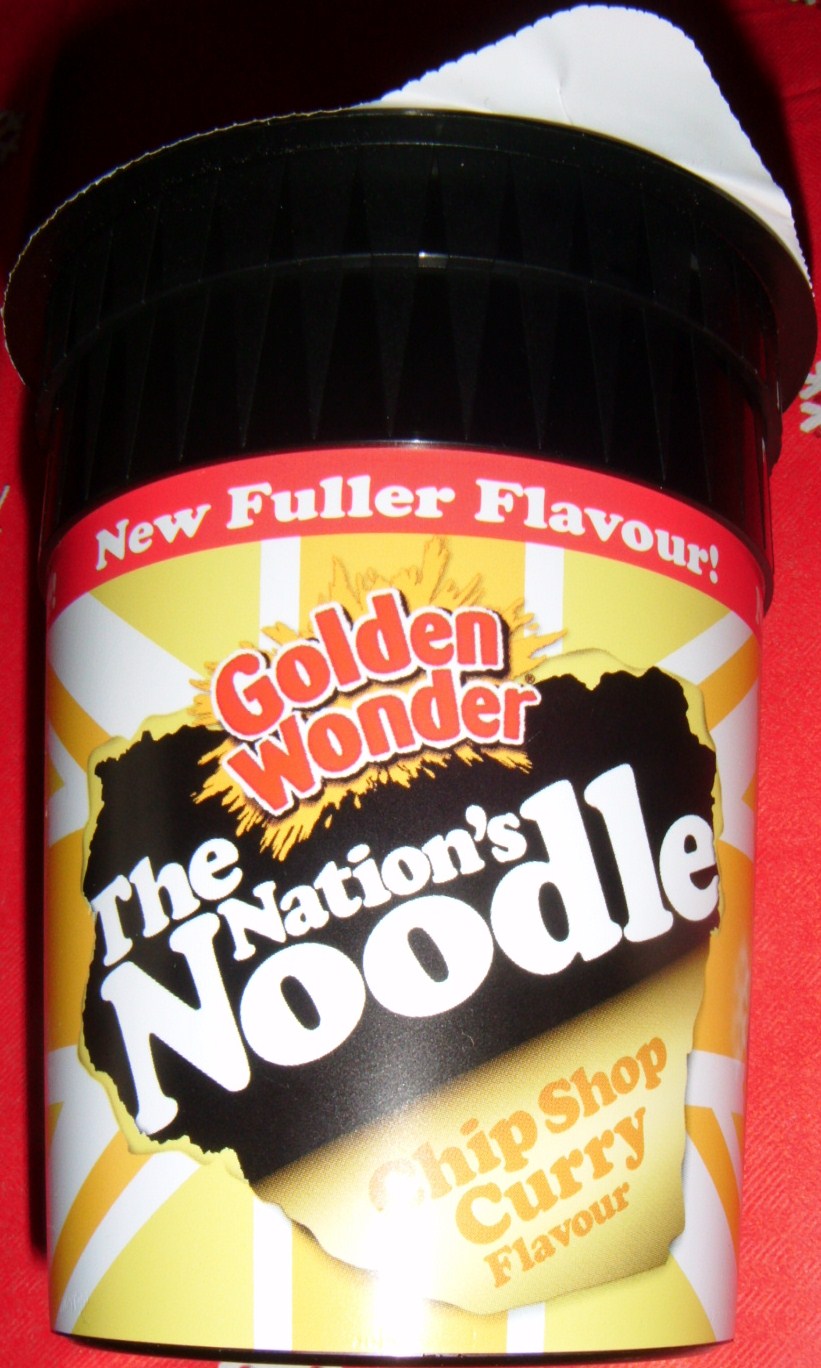FOODSTUFF FINDS Chip Shop Curry Flavour Golden Wonder Pot Noodle