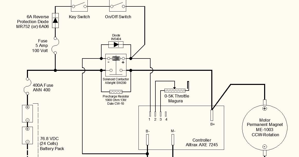 Electric Motorcycle Conversion: Wiring Schematic: Doubts Creeping In