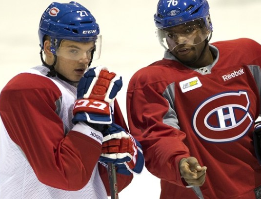 2013-14 Ryan White Montreal Canadiens Game Worn Jersey – Photo