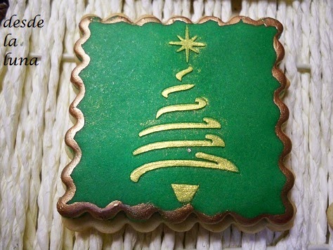 Galletas Arbol De Navidad Decoradas Con Stencil
