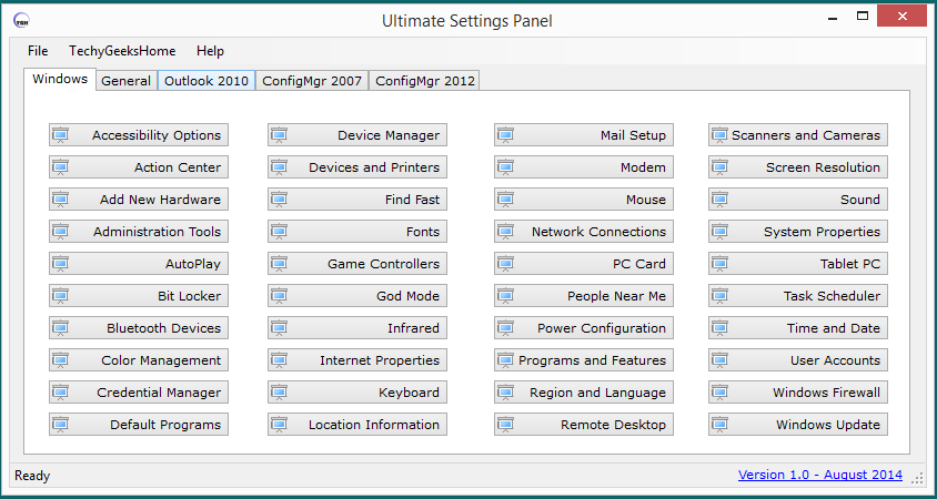 Ultimate Settings Panel