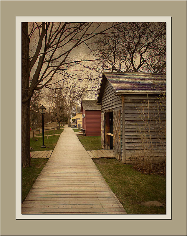 View North on Queen Street Queen St at Black Creek Pioneer Village