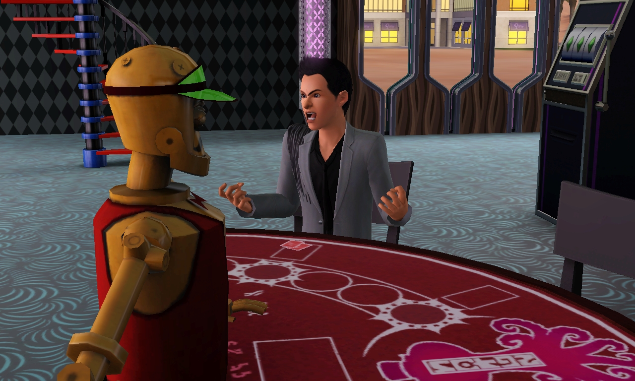 Sims poker face