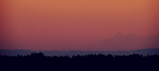 Tatry z Przyłęka (lato 2013), fot. Jakub Widurek, Płaskowyż Kolbuszowski, Puszcza Sandomierska