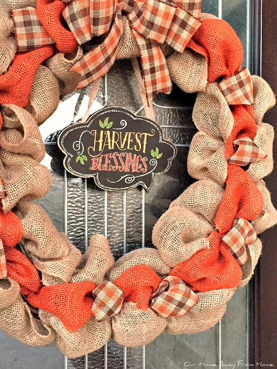 Our Home Away From Home MAKE YOUR OWN FALL WREATH