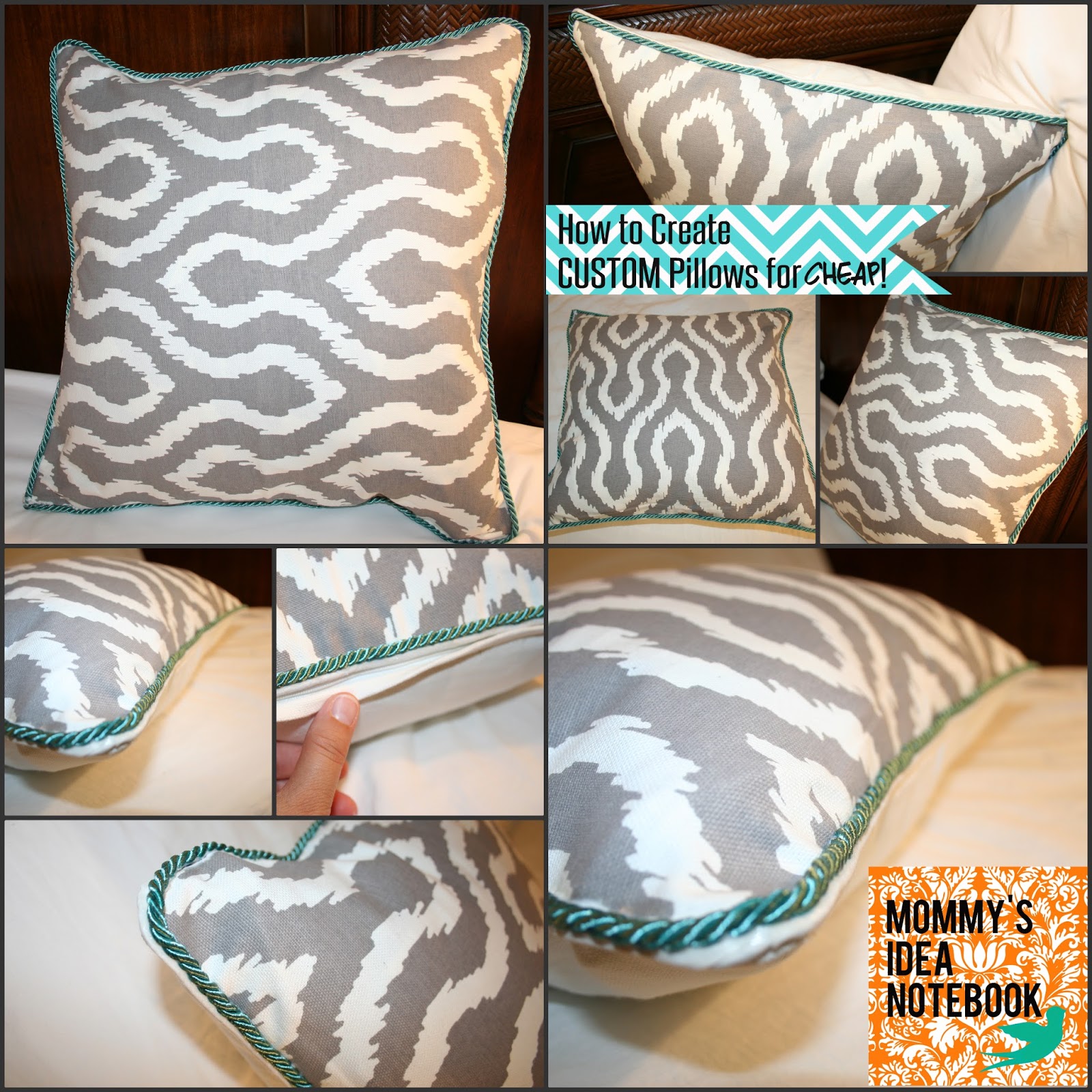 Dunham Design Company How to Create Custom Pillows for CHEAP!