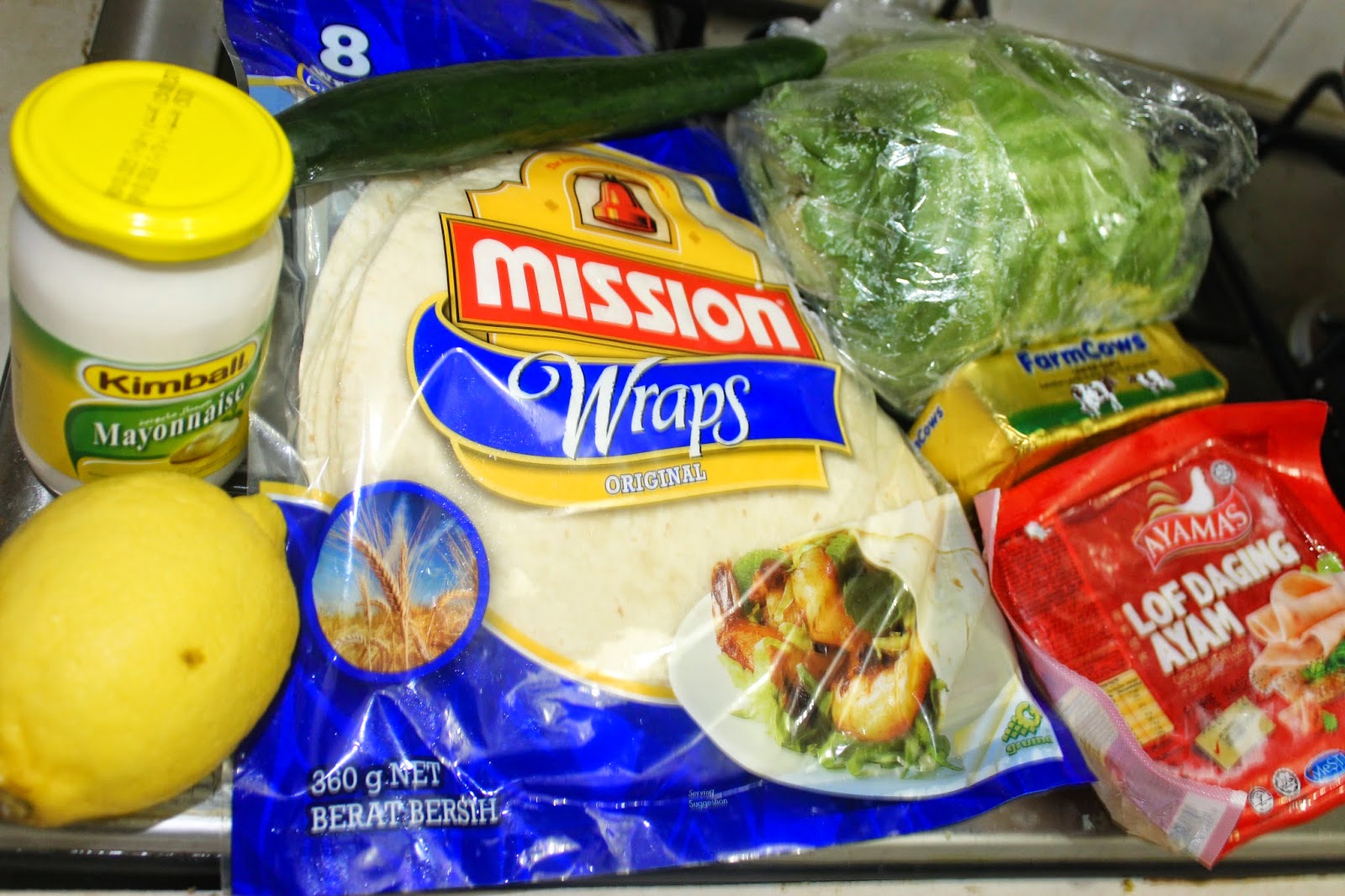 Resepi "Chicken Wrap 1,2,3" Dari My Anak Lelaki