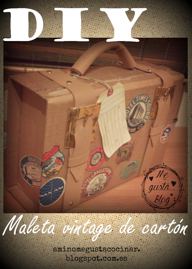 DIY: maleta vintage de cartón