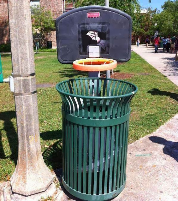 basket potalı çöp kovası