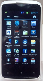 Cara Screenshot di HP Android Cyrus Glory