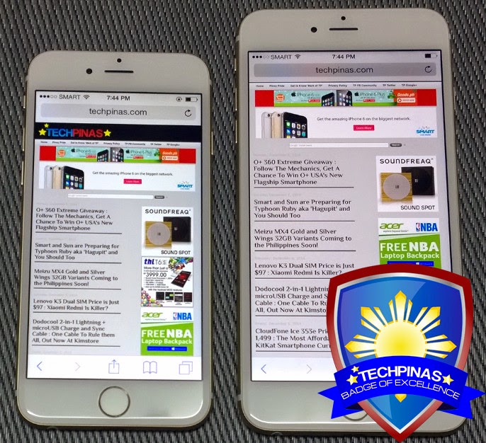 Apple iPhone 6 vs Apple iPhone 6 Plus
