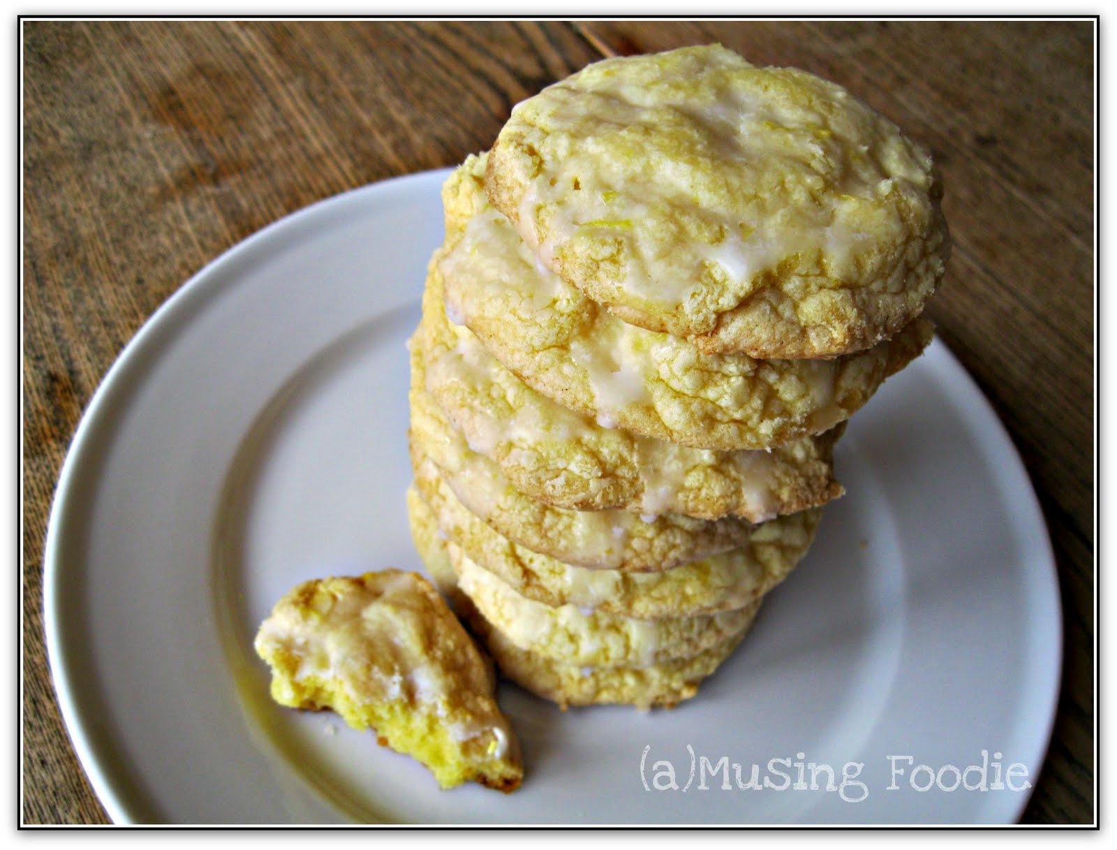 Lemon Cake Cookies With Lemon Zest Sugar Glaze (a)Musing Foodie