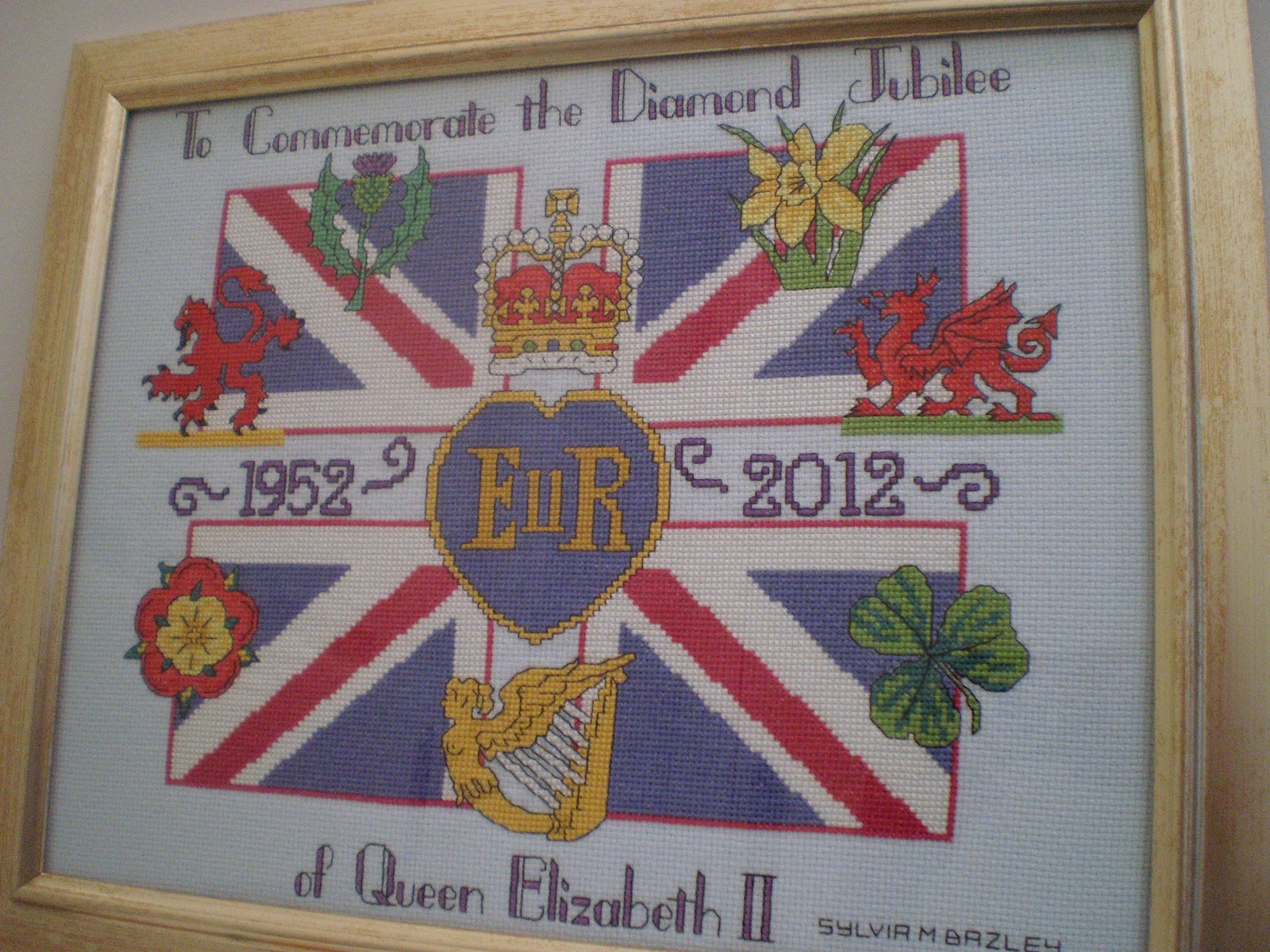 Linens and Royals Diamond Jubilee Cross Stitch Samplers