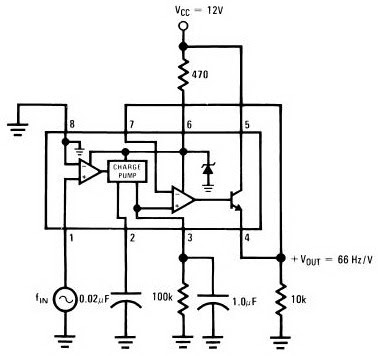 IC LM2917 Frequency to Voltage Converter | IC schematics