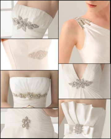 novia moderna y mas: adornos para vestidos de novia de rosa clará