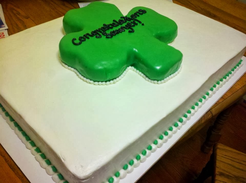 Irish Graduation Cake