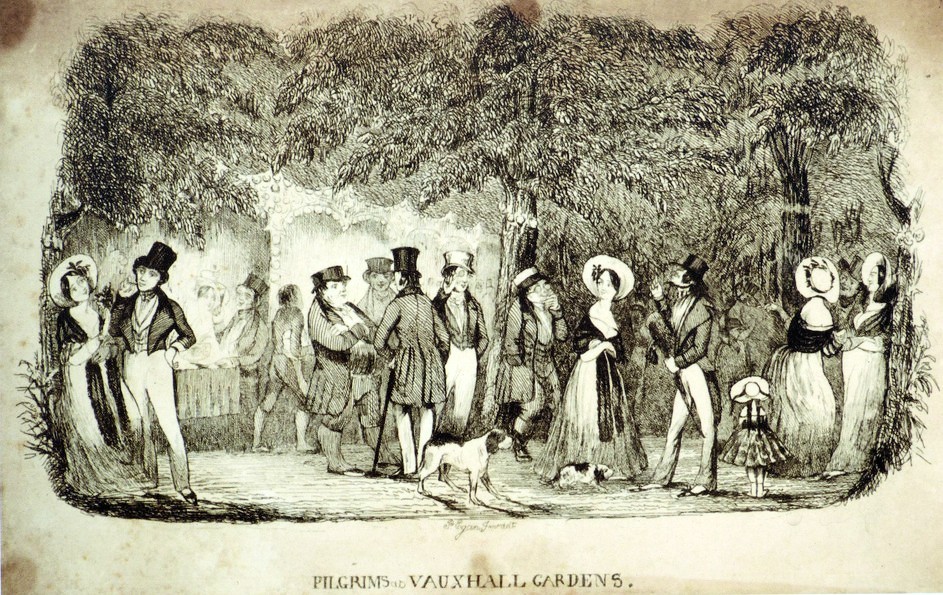 Regency History The Cascade at Vauxhall Gardens