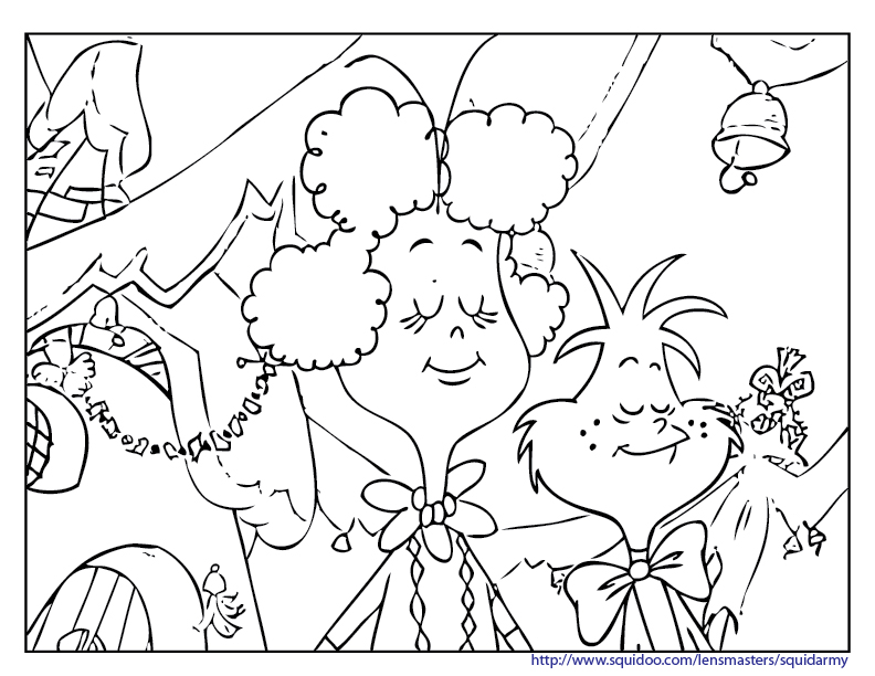 Grinch coloring pages Squid Army