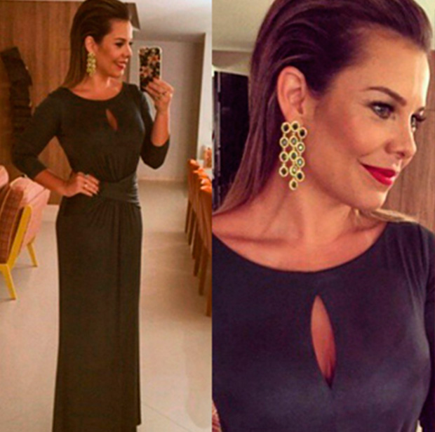 penteado de festa liso