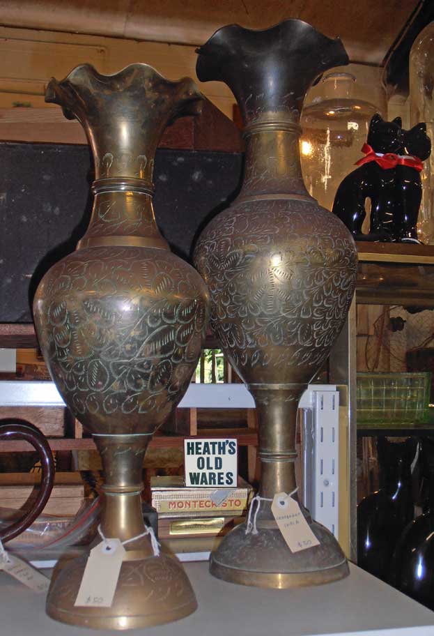 Heaths Old Wares, Collectables, Industrial Antiques art glass vases
