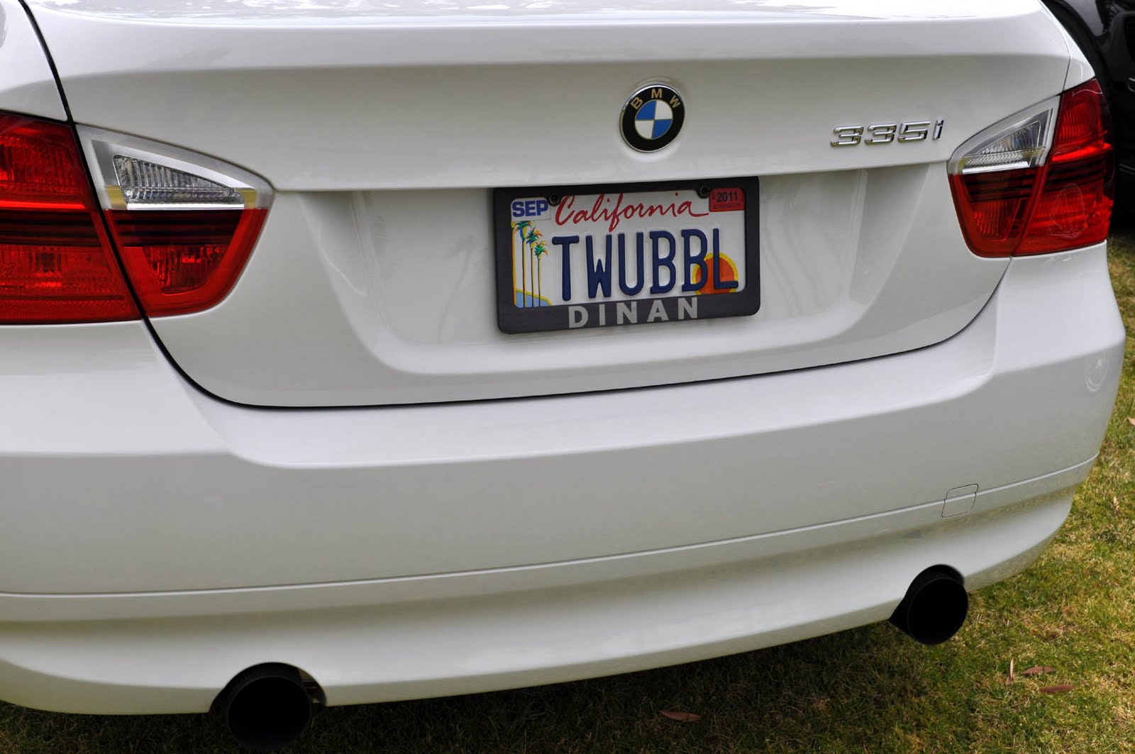Just A Car Guy the vanity plates at this years BMW clean car concours